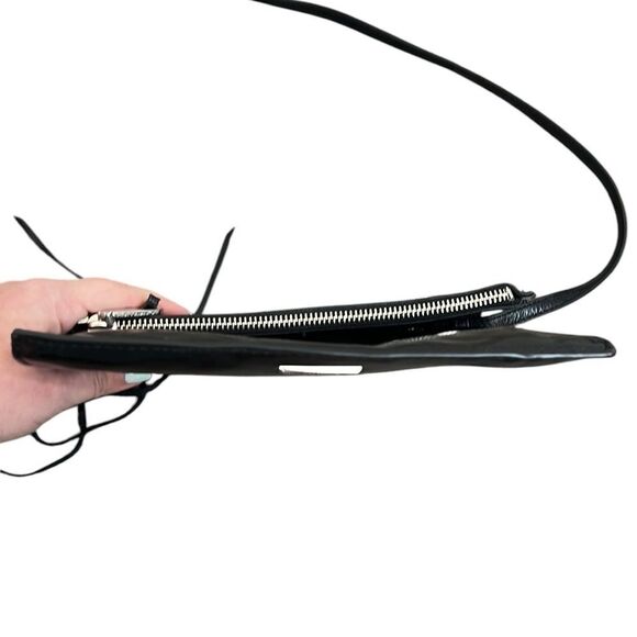 Rebecca Minkoff Black Leather Crossbody Shoulder Bag Tassels Designer Bikercore - Picture 9 of 16